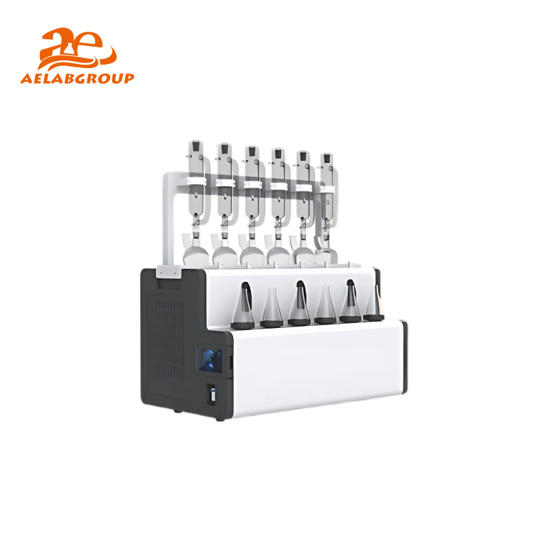 AELAB Optima-6+ Intelligent Integrated Distillation Apparatus – 6-Position Automated Distillation System