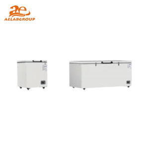 AELAB ULT Horizontal Freezer Open Lid with Storage Racks