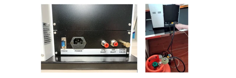 What do I need to do before using the flame photometer? AELAB