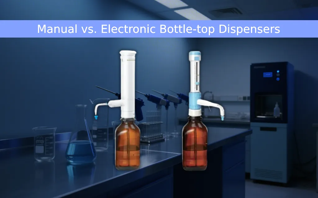 Manual vs. Electronic Bottle-top Dispensers AELAB