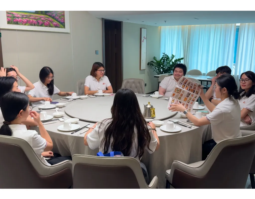 AELAB members enjoy a delicious lunch together
