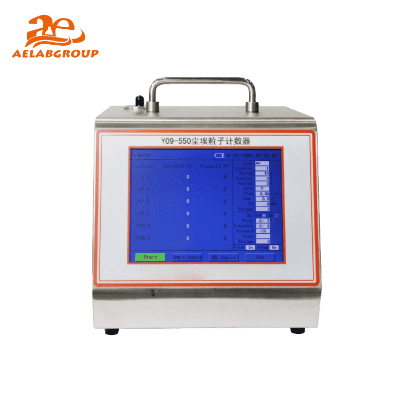 AELAB Laser Particle Counter Y09–550 / Y09–5100 for Cleanroom Monitoring