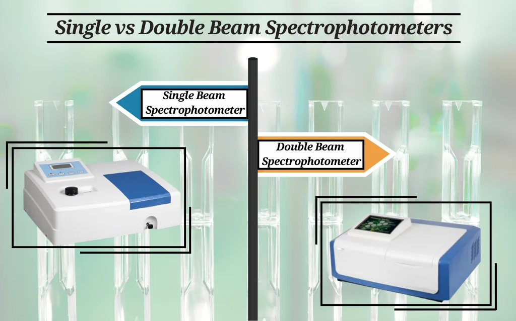 Single vs Double Beam Spectrophotometers AELAB