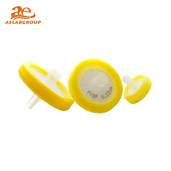 AELAB PVDF Syringe Filter – Hydrophilic & Hydrophobic Lab Filtration FBS Series