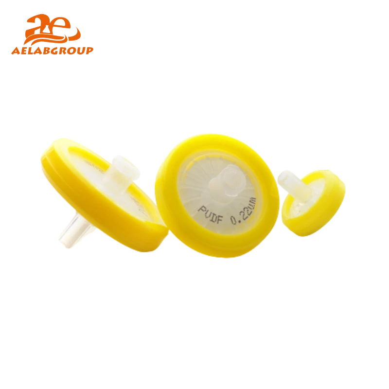 AELAB PVDF Syringe Filter – Hydrophilic & Hydrophobic Lab Filtration FBS Series