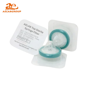 AELAB Top Sterile Syringe Filter with Acrylic Housing for Laboratory Filtration