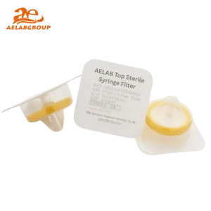 AELAB Top Sterile Syringe Filter – PES Membrane, 25mm, 0.22 μm