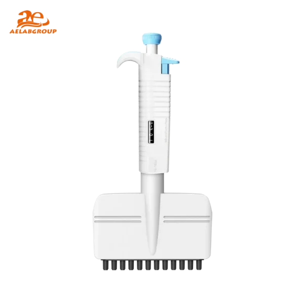AELAB MicroPette Plus 12-Channel Adjustable Pipette (magnetic suction model) 7041 Series
