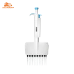 MicroPette Plus 12-Channel Adjustable Pipette Front View-Aelab