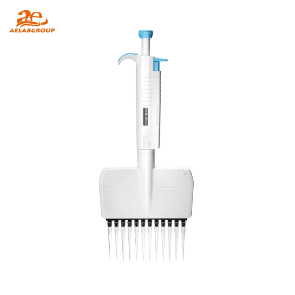 AELAB MicroPette Plus 12-Channel Adjustable Pipette | Precision & Comfort 7030-7041 Series