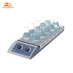 AELAB MS-H-S10 10-Position Magnetic Hotplate Stirrer – Multi-position lab stirrer