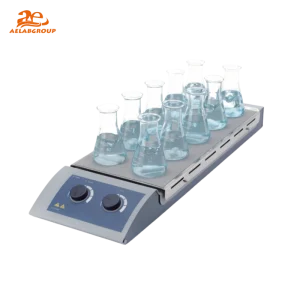 AELAB MS-H-S10 10-Position Magnetic Hotplate Stirrer – Multi-position lab stirrer