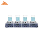 AELAB MS-H340-S4 4-channel digital magnetic hotplate stirrer