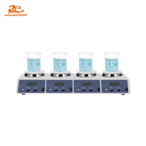 AELAB MS-H340-S4 4-channel digital magnetic hotplate stirrer