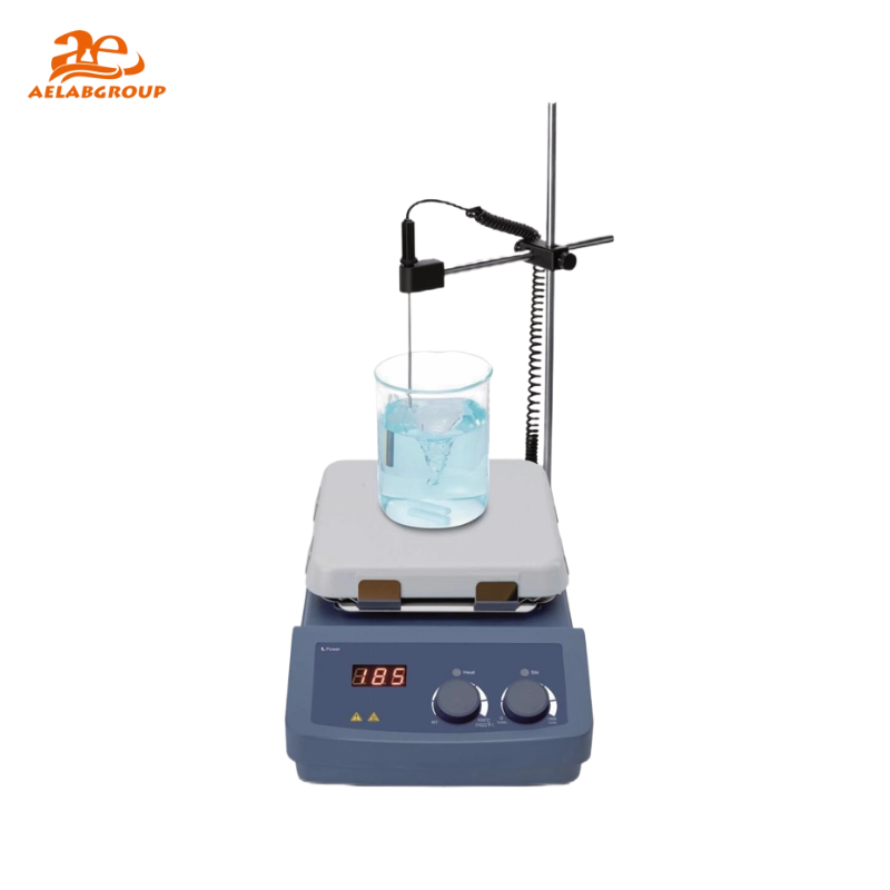 AELAB MS7-H550-S LED Magnetic Hotplate Stirrer | 7-Inch Ceramic Plate