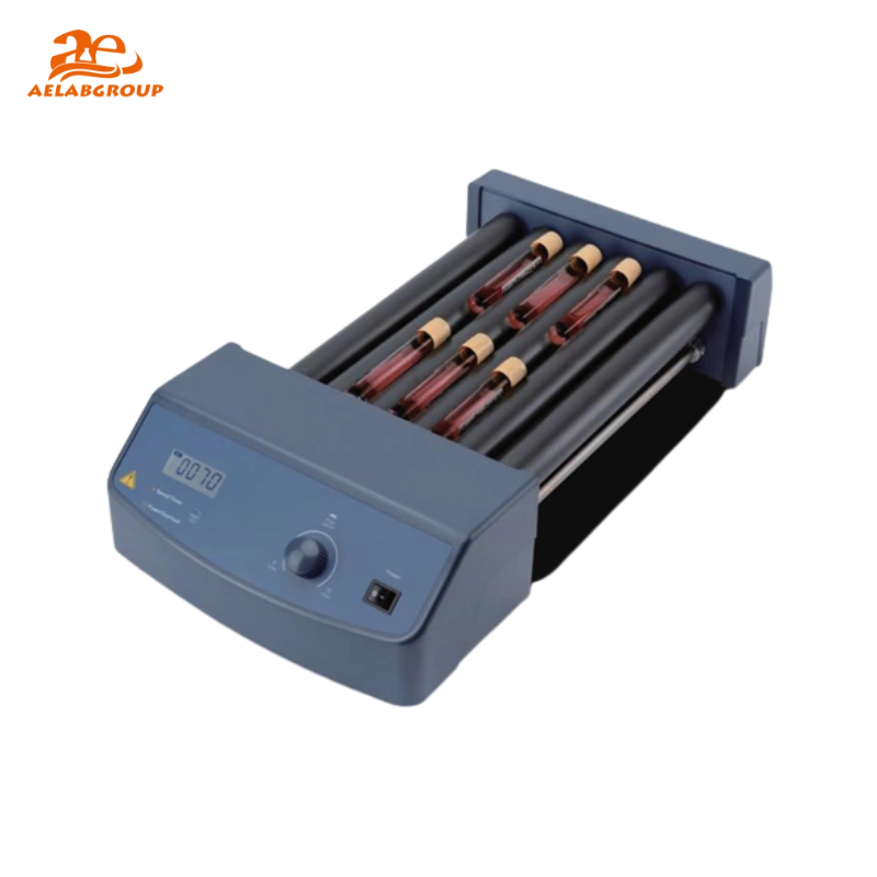 AELAB MX-T6-Pro LCD Digital Tube Roller – Precision Digital Tube Roller for Laboratory Mixing