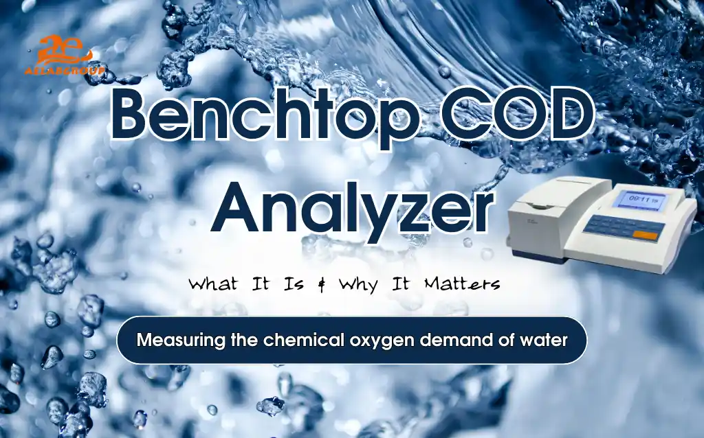 Benchtop COD Analyzer title image showing importance of measuring chemical oxygen demand in water AELAB