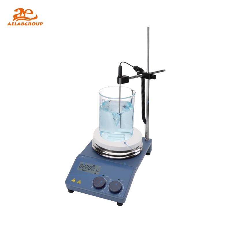 AELAB MS-H-ProM LCD Digital Enhanced Magnetic Hotplate Stirrer with Timer