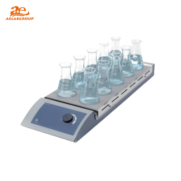 AELAB MS-M-S10 Magnetic Stirrer – 10-Position Laboratory Stirring System