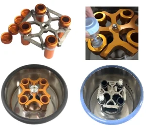 AELAB TDL4-ZF tabletop PRP centrifuge with multi-rotor adapters