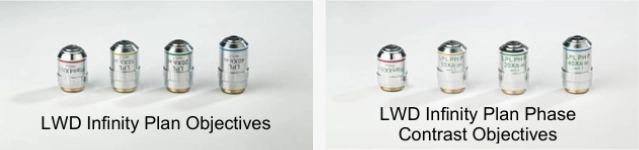 AELAB AE-IM500 inverted biological microscope objective set LWD infinity plan