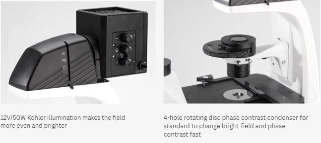 AE-IM500 inverted microscope mechanical stage with culture dish holder