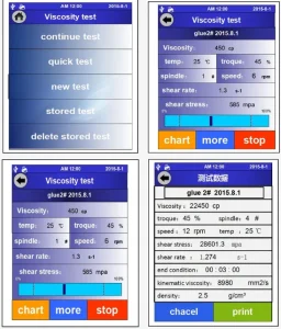 AELAB LVDV-1T touchscreen rotational viscometer for laboratory viscosity testing