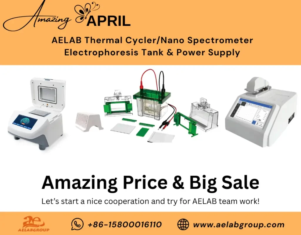 AELAB Thermal CyclerNano Spectrometer Electrophoresis Tank & Power Supply AELAB