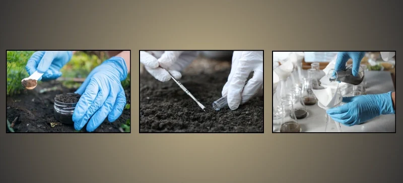 Soil sampling for testing to improve Crop Productivity AELAB