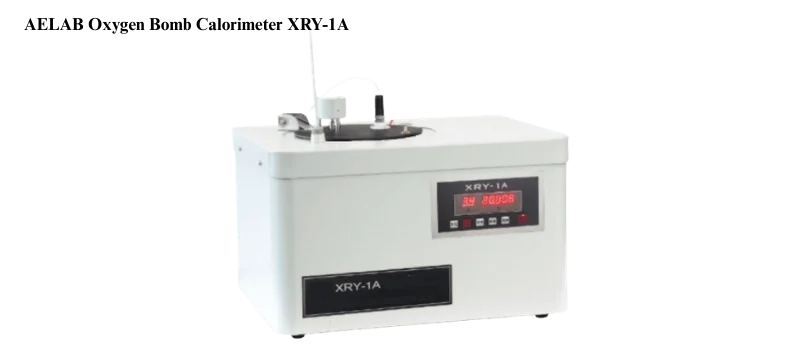 AELAB XRY-1A with digital display and sealed combustion chamber for accurate coal calorific value testing.