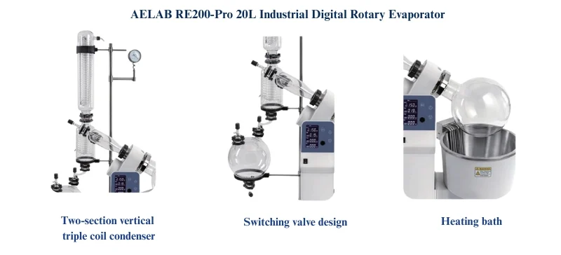 AELAB RE200-Pro 20L Industrial Digital Rotary Rotovap