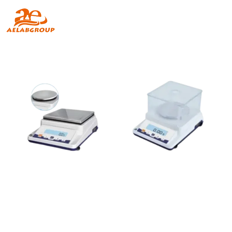 AELAB Precision Balance XY100-2C Front View with Digital Display