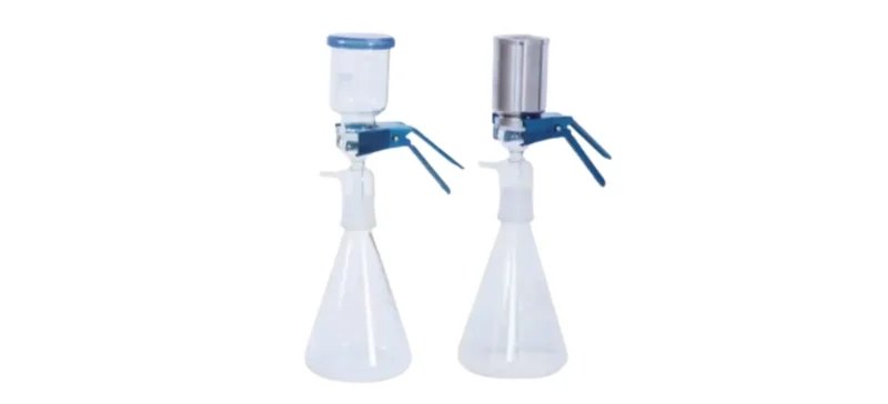 AELAB lab filtration setup with borosilicate glass and stainless steel components